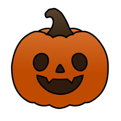 Cute Halloween Jack O'Lantern Pumpkin Vector