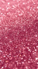 Close up macro shot of shimmering pink glitter creating a sparkling abstract background texture