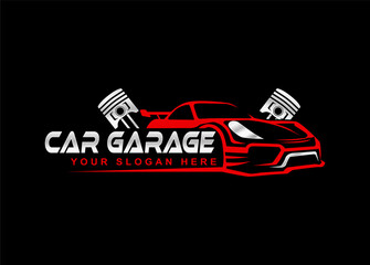 car auto garage concept premium logo design. perfect logo for the automotive industry
