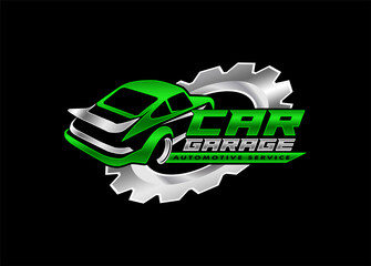 car auto garage concept premium logo design. perfect logo for the automotive industry