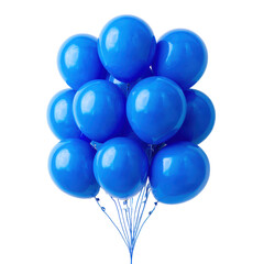 Vibrant blue balloons floating png party png celebration png helium png decoration png bunch png festive png glossy png bright png event png transparent background image