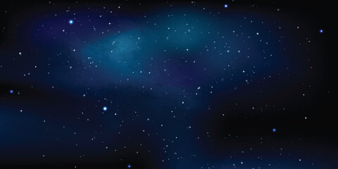 Night sky with little star moon sun and space decorative Vector elegant rustic template background