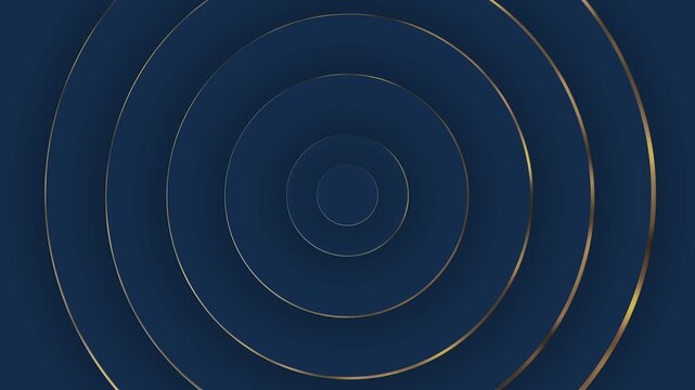 Elegant Golden Circles Motion Background