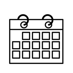 calendar icon isolated on white background