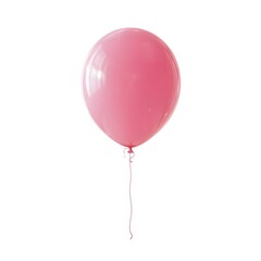 Pink balloon isolated on white background
