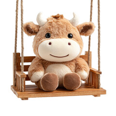 Chubby brown cow plushie png toy png stuffed png cute png animal png kawaii png soft png gift png children png transparent background image