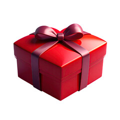 Red box with ribbon, perfect for gifting