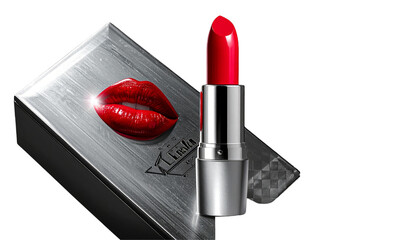 3. Prescription Pill Jar and Tablet Packaging, i1. Luxury Red Lipstick and 2. Elegant Cosmetic Lipstick Collection, 3. Premium Makeup on transparent backgroundSilver on transparent background