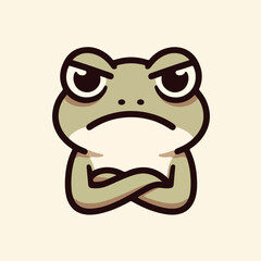 Kawaii Frog in Hoodie – Cute Streetwear Frog Vector Illustration