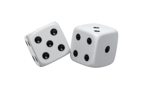 Rolling Dice with Motion Blur and Shadow