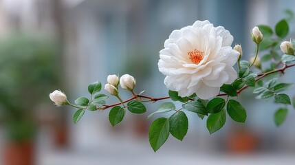 pink and white flowers