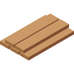 Pile Of Wooden Planks With A Transparent Background For Construction Material And Woodworking Projects
