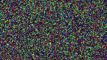 Authentic vhs color noise and static with heavy distortion and glitches. Perfect background or overlay for retro 80s or 90s television look - Powered by Adobe