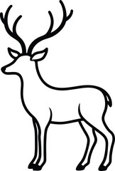 deer silhouette vector