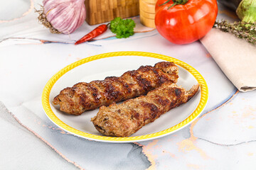 Beef kebab minced meat shashlik