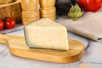 Sheep hard cheese Caprino Romano