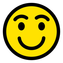 Fototapeta premium スマイルマークのアイコンイラスト