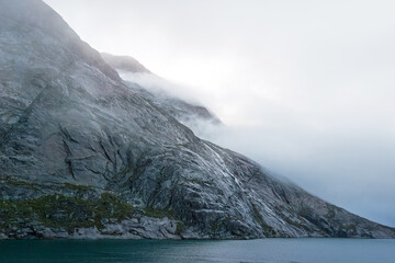 Prince Christian Sund, Greenland, August 2025, 2nd attempt at transiting this amazing fjord, with active calving glaciers. 