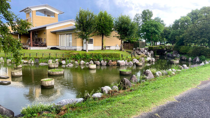 Fototapeta premium ひょうたん島公園の夏風景