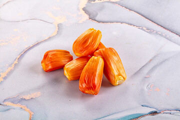 Red sweet juicy tropical red jackfruit