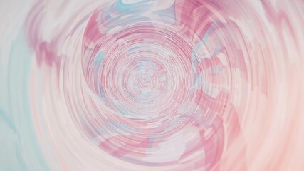 Rotating pastel swirl vortex pulsing gently in abstract background, with concentric pastel rings - Powered by Adobe