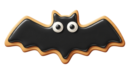 Black and white vector cartoon illustration of a funny monster and cat silhouette design for a Halloween icon or puzzle art