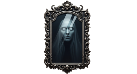 Ancient Thai gold lion door knocker on a white background, a detailed metal sculpture decoration