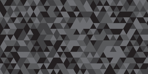 abstract geometric black and gray low polygon triangle vector paper wallpaper origami background. gradient grid creative digital business triangular low textile design.	