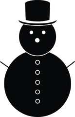 snowman with a broom