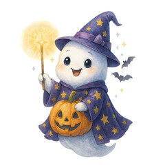 Cute Halloween Ghost Clipart