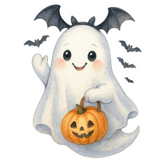 Cute Halloween Ghost Clipart