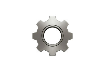 Obraz premium Silver gear turns systems and ideas for success