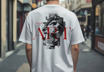 Stylish Urban Graphic Tee Mockup PSD