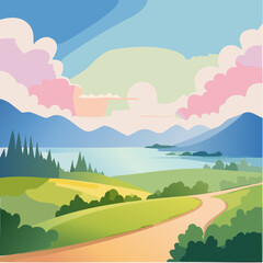 Obraz premium Dreamy Watercolor Textures