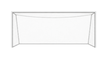 Soccer goal frame transparent background cutout png