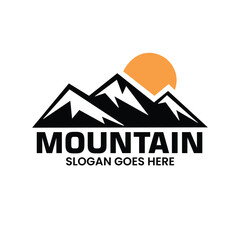 mountain logo vector