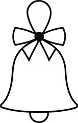 vector illustration of a bell