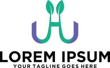 Agriculture letter H logo design