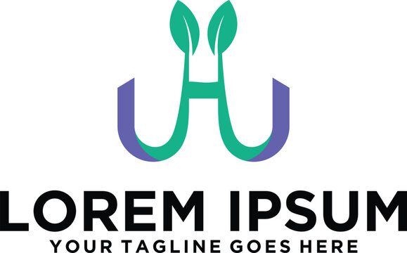 Agriculture letter H logo design