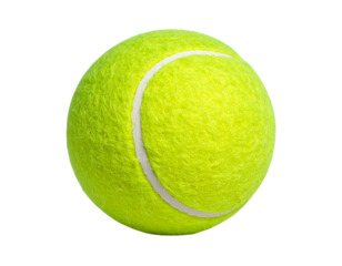  Bright Neon Green Padel Ball with Detailed Felt Texture PNG