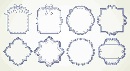 Elegant Decorative Frame Collection with Vintage Flourishes and Ornate Edges