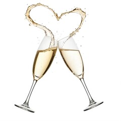 Romantic Champagne Glasses
