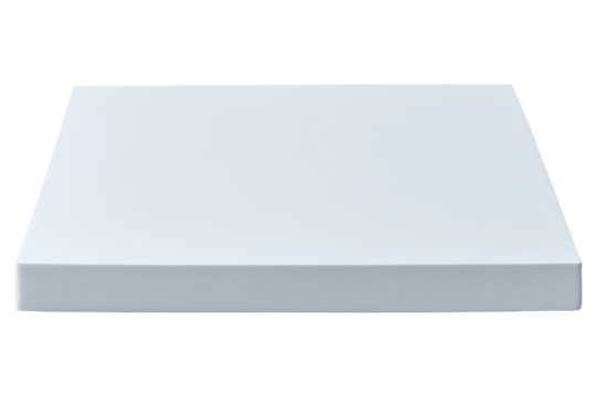 Blank white paper rectangle isolated on transparent background. Blank white rectangular card isolated on white background.