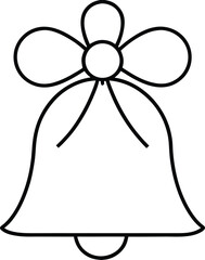 hand drawn vector illustration of a bell