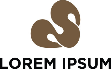 Letter S handmade logo concept