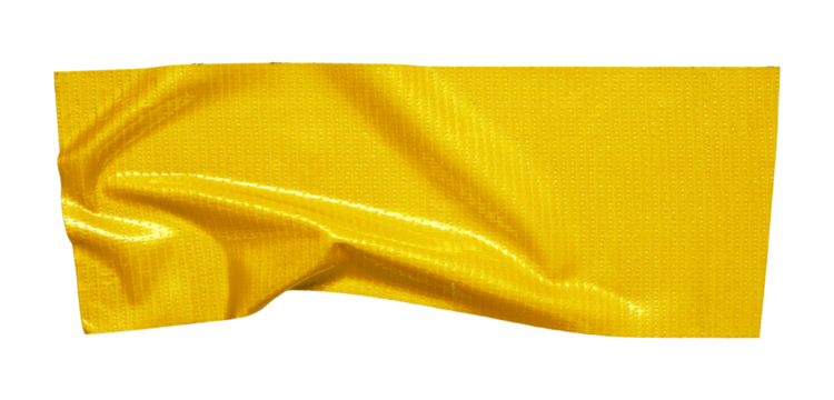 yellow adhesive tape isolated transparent png background,Paper tape sticker with ripped edges,Design template or mockup.Torn masking - Powered by Adobe
