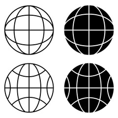 Flat Web Icon Set for Internet, Network, and Online Communication Design