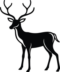 deer silhouette vector