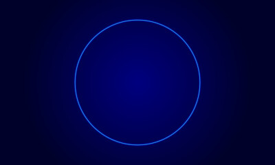 Neon circle technology background design .  