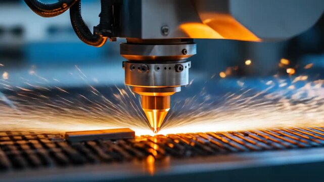 3D printing machine in action, producing components with precision and efficiency.